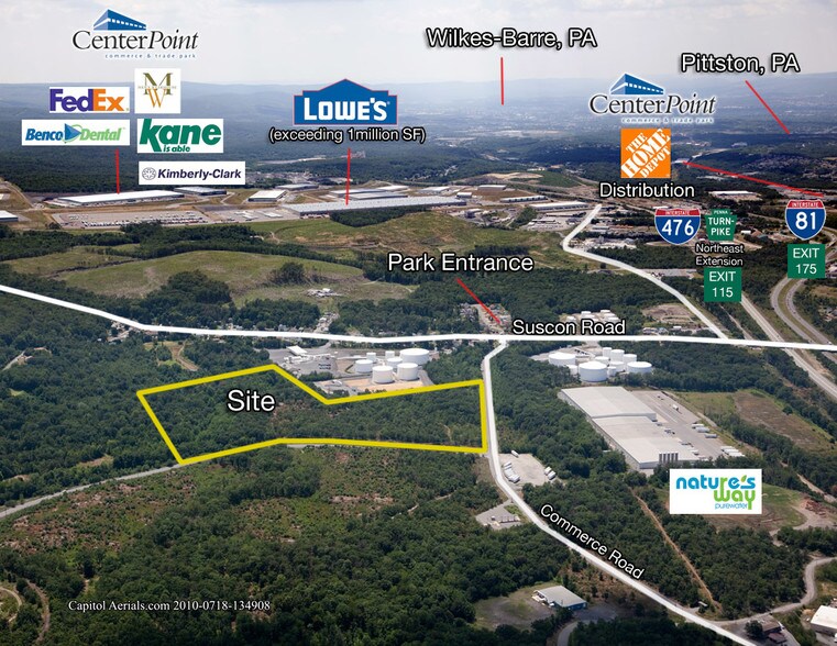 Sathers Drive & Commerce Rd, Pittston Township, PA à vendre - Photo du bâtiment - Image 3 de 5