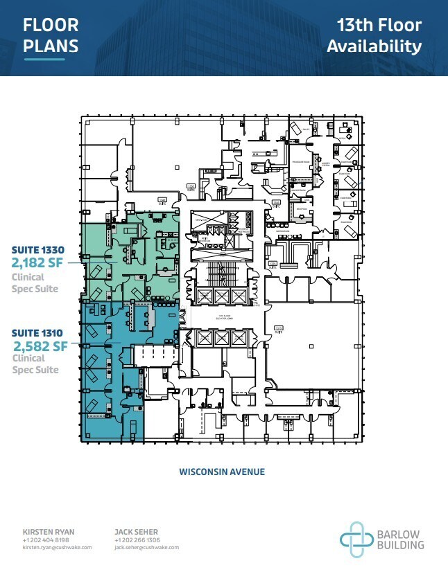 5454 Wisconsin Ave, Chevy Chase, MD for lease Floor Plan- Image 1 of 2