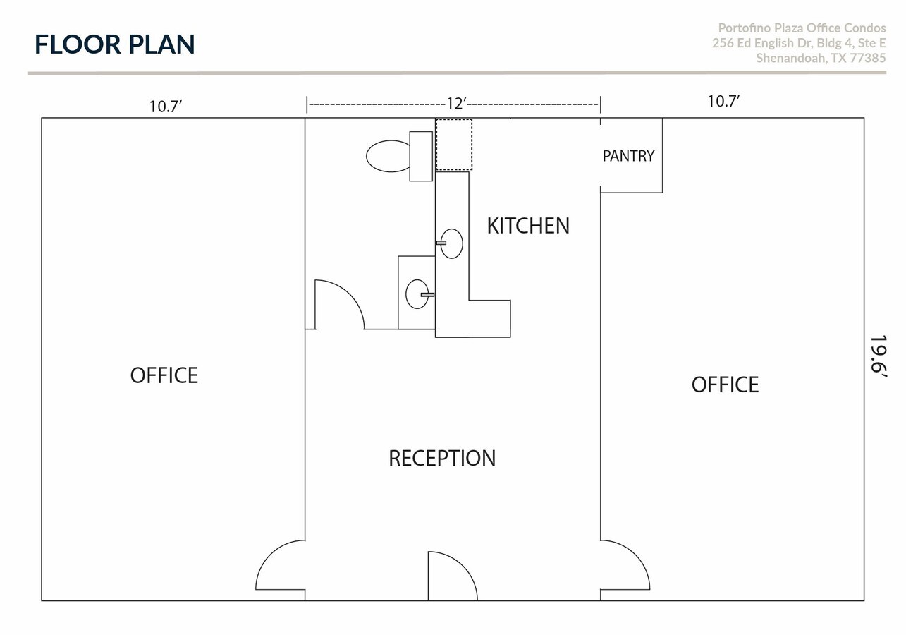 256 Ed English Dr, Shenandoah, TX 77385 - Unité E - - Plan d’étage - Image 1 of 14