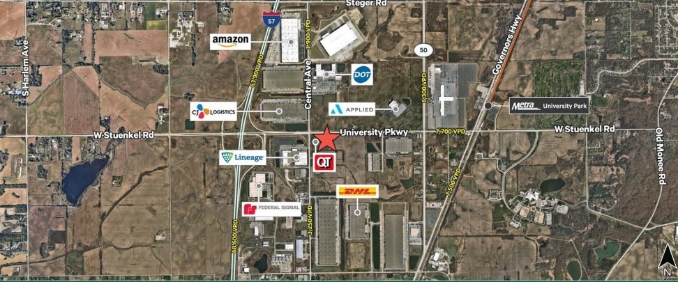 SEQ of Stuenkle Road & Central Avenue, Monee, IL à vendre - Photo du bâtiment - Image 1 de 1