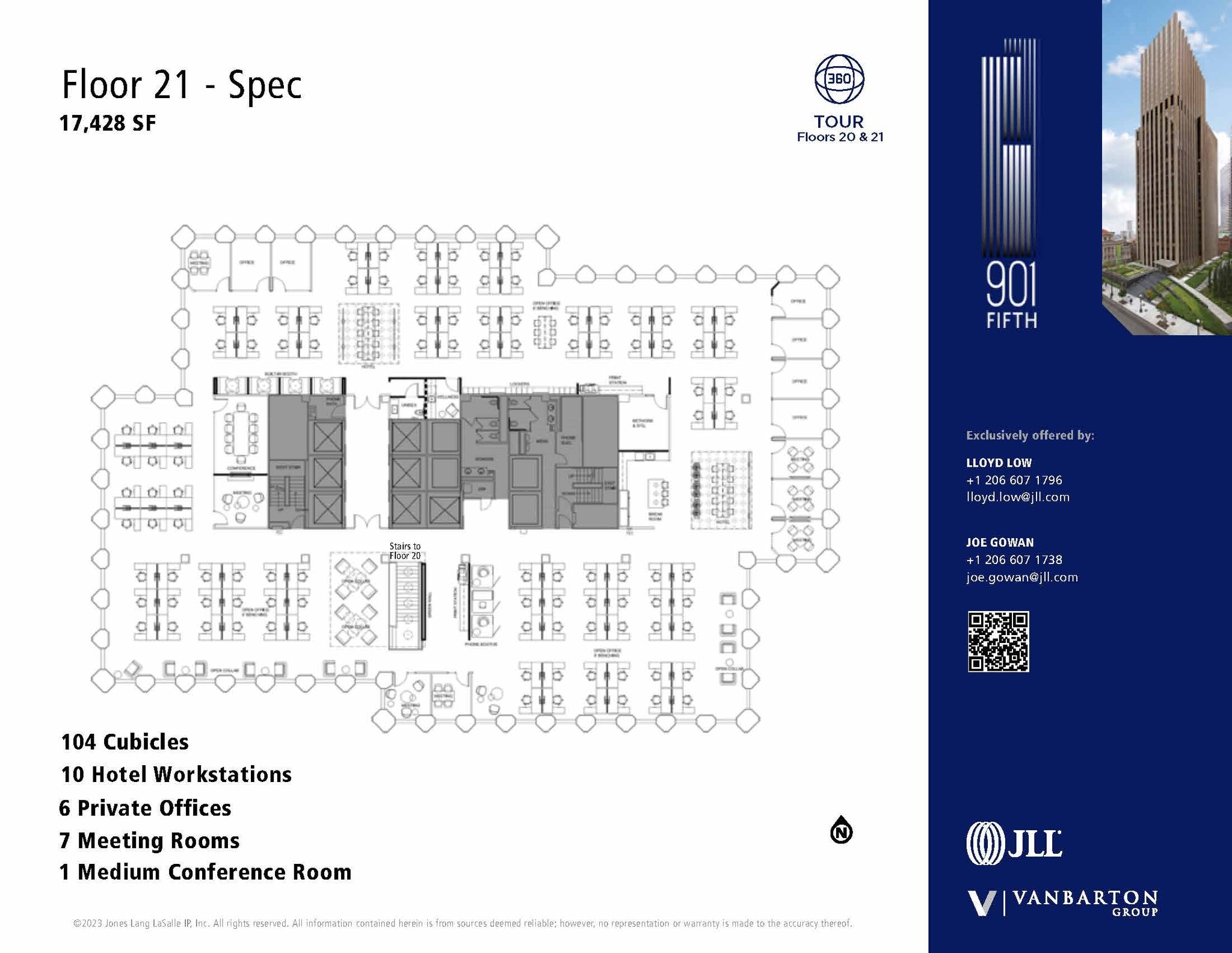 901 5th Ave, Seattle, WA for lease Floor Plan- Image 1 of 6