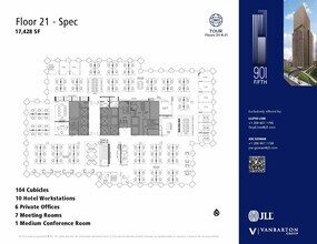 901 5th Ave, Seattle, WA for lease Floor Plan- Image 1 of 6
