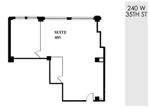 240 W 35th St, New York, NY for lease Floor Plan- Image 1 of 4