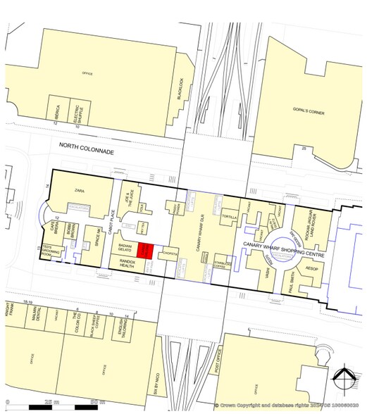 Cabot Place W, London for lease - Plat Map - Image 2 of 2