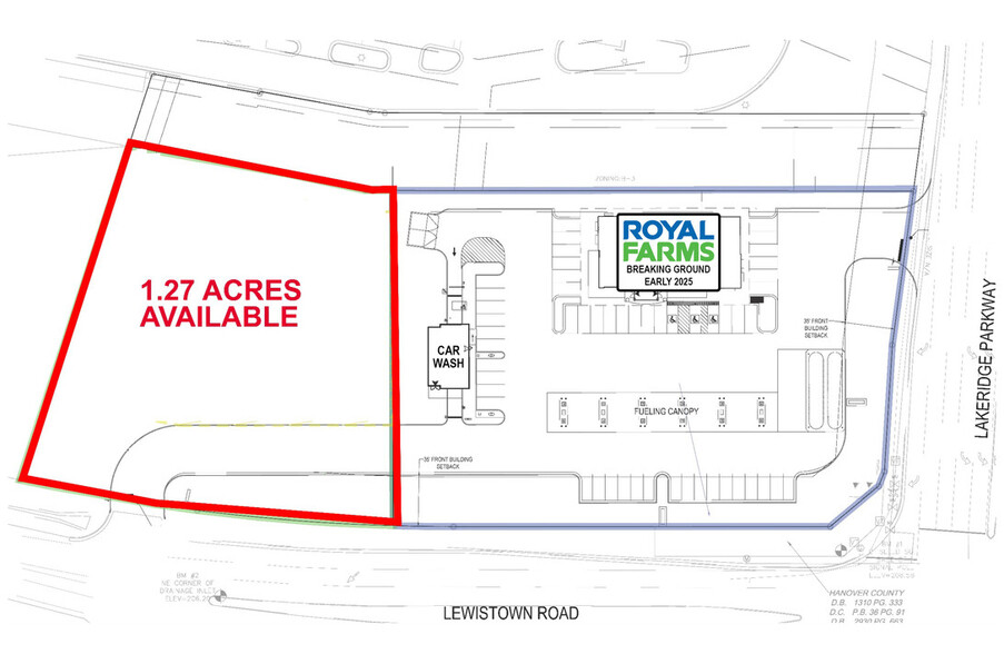 Lewistown Rd, Ashland, VA à louer - Plan de site - Image 2 de 3