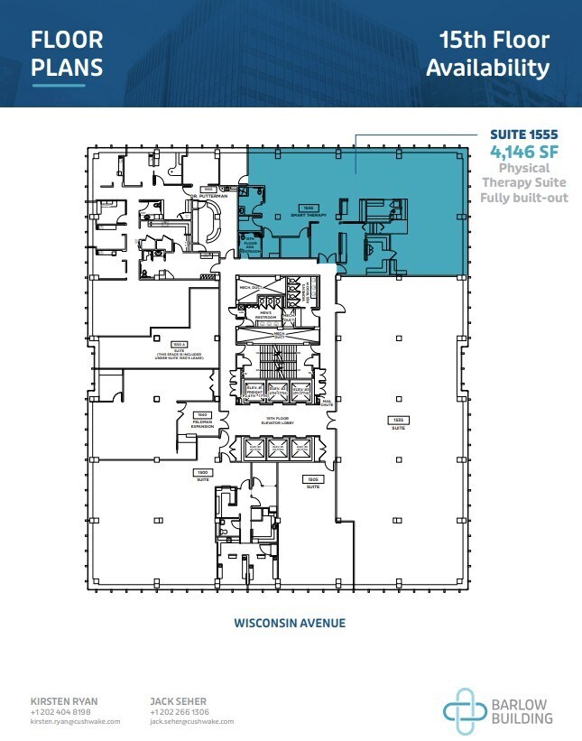5454 Wisconsin Ave, Chevy Chase, MD for lease Floor Plan- Image 1 of 1