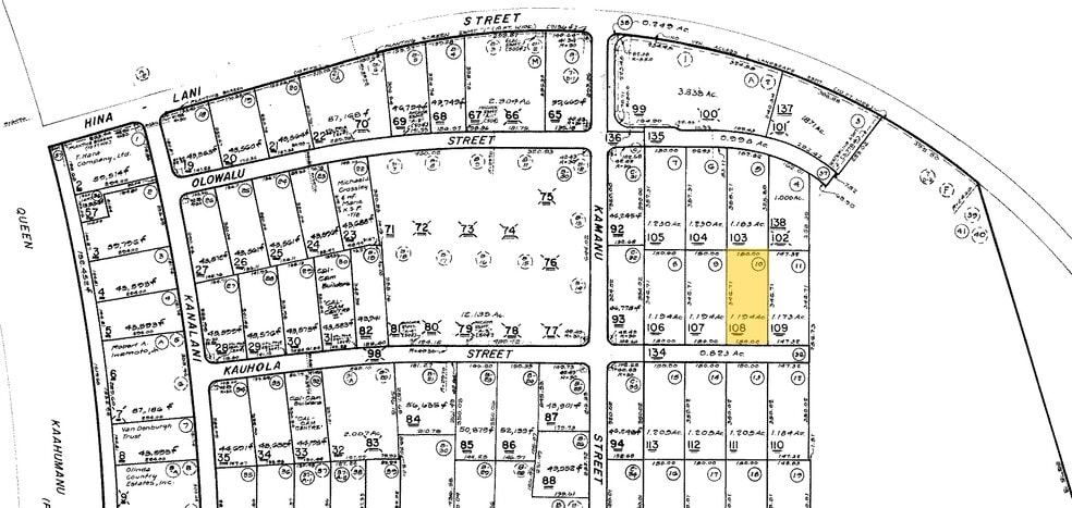 Maui & Kamanu St, Kailua Kona, HI for lease - Plat Map - Image 2 of 2