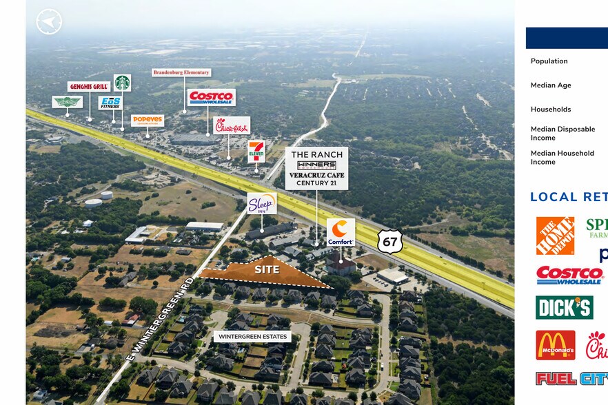 1038 E Wintergreen Rd, Cedar Hill, TX à vendre - Aérien - Image 3 de 3