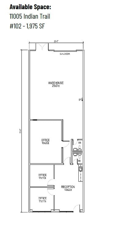 11005 Indian Trl, Dallas, TX for lease Floor Plan- Image 1 of 1