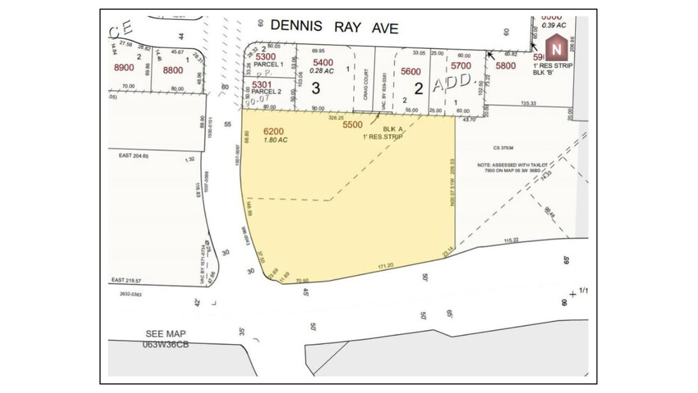 5820-5860 McLeod Ln NE, Keizer, OR à vendre - Plan cadastral - Image 3 de 4