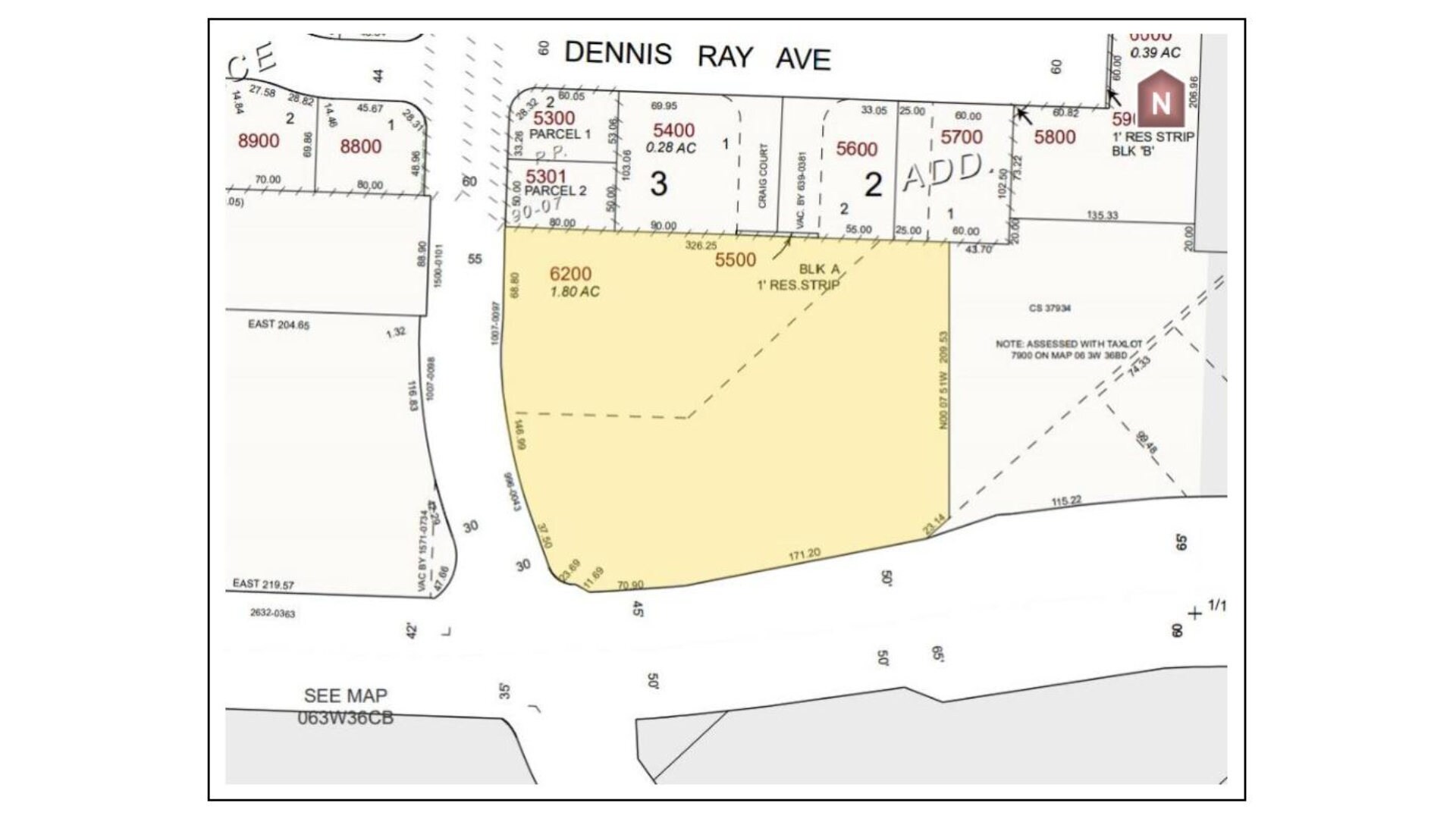 5820-5860 McLeod Ln NE, Keizer, OR à vendre Plan cadastral- Image 1 de 3