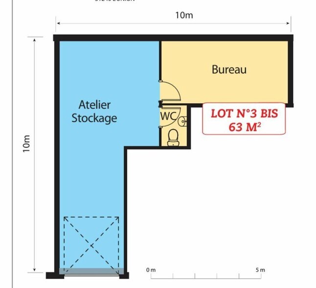 Flex in Montrabé for lease - Floor Plan - Image 2 of 2