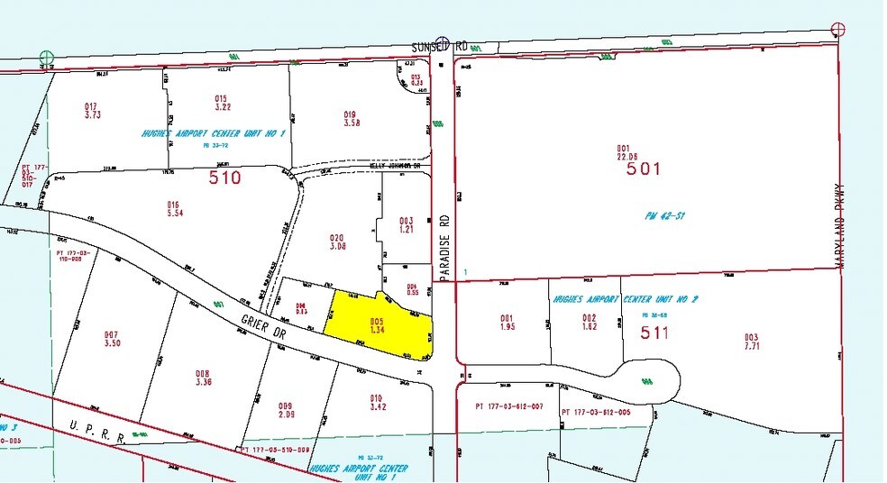 950 Grier Dr, Las Vegas, NV à vendre - Plan cadastral - Image 2 de 18