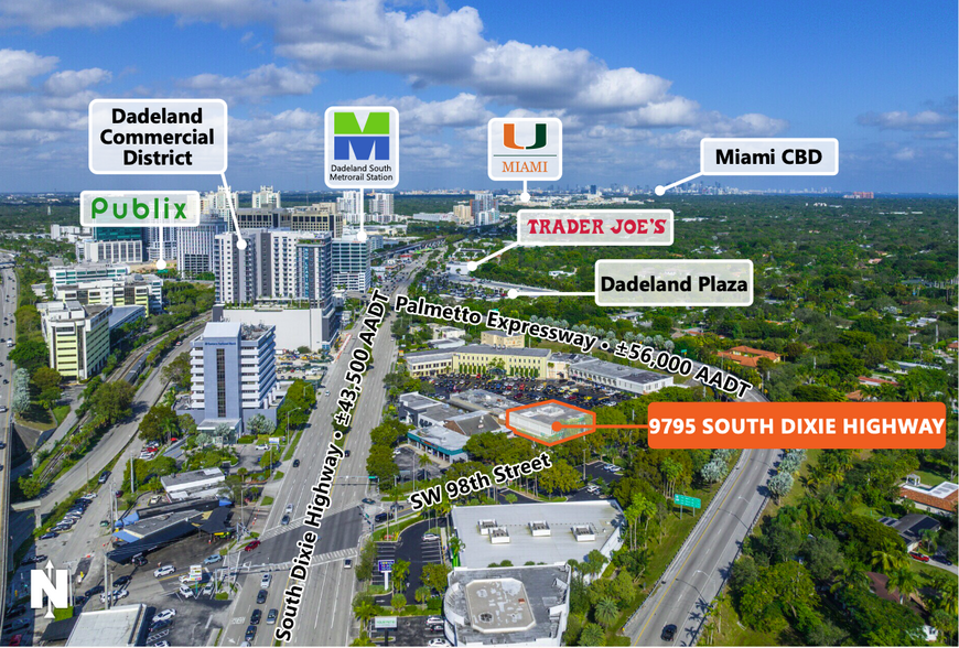 9795 S Dixie Hwy, Miami, FL for lease - Aerial - Image 2 of 7