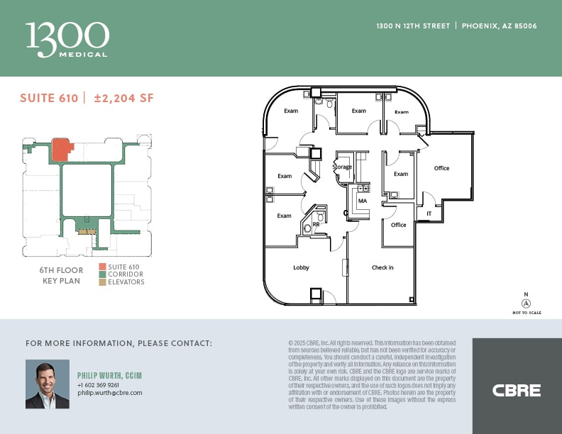 1300 N 12th St, Phoenix, AZ for lease Floor Plan- Image 1 of 1