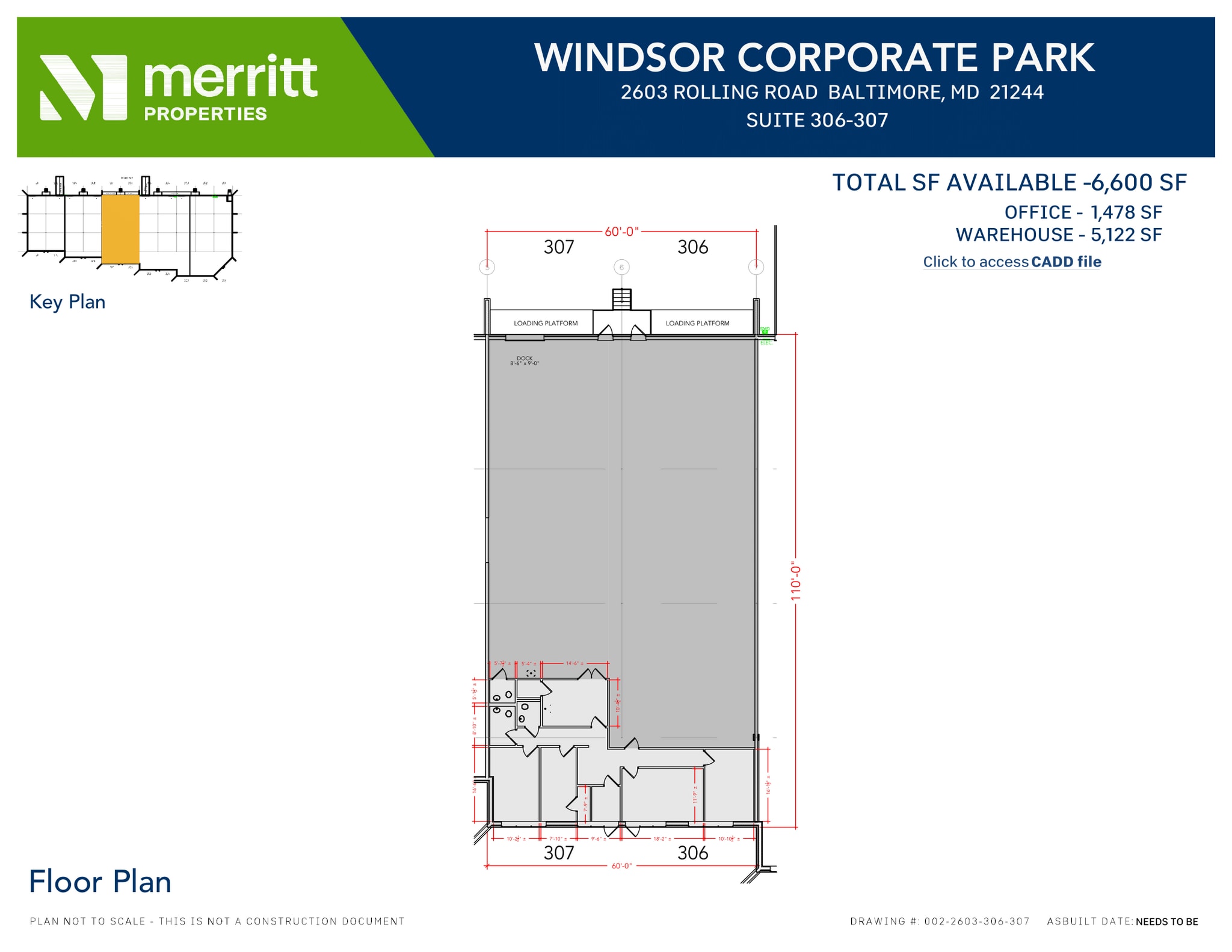 2601 N Rolling Rd, Windsor Mill, MD for lease Floor Plan- Image 1 of 1