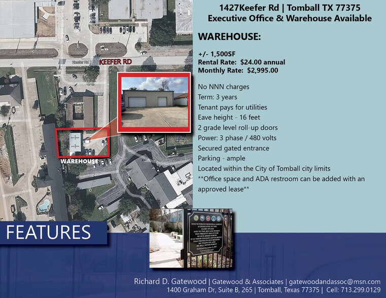 1427 Keefer Rd, Tomball, TX à louer - Photo du bâtiment - Image 2 de 18