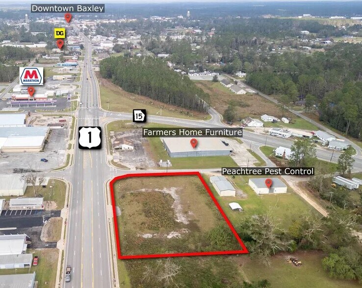 1179 Hatch Pky S, Baxley, GA à vendre - Aérien - Image 2 de 2