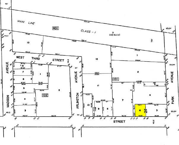 108-110 E 4th St, Plainfield, NJ à louer - Plan cadastral - Image 2 de 2