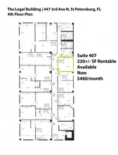 447 3rd Ave N, Saint Petersburg, FL à louer Plan d’étage- Image 1 de 1