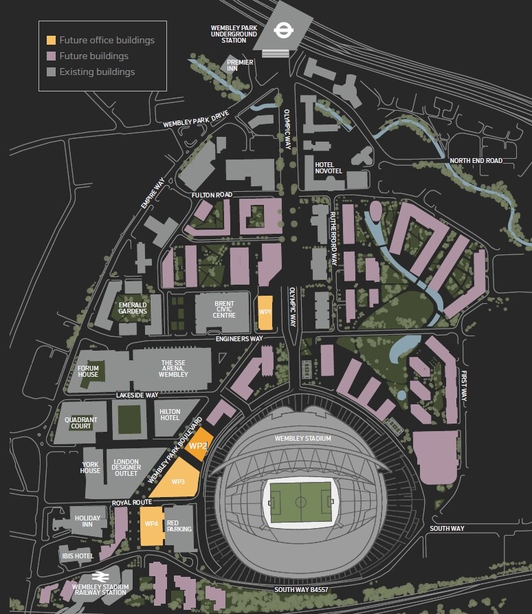 Olympic Way, Wembley à louer Plan de site- Image 1 de 1