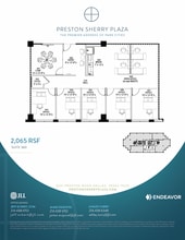 8201 Preston Rd, Dallas, TX à louer Plan d’étage- Image 1 de 1
