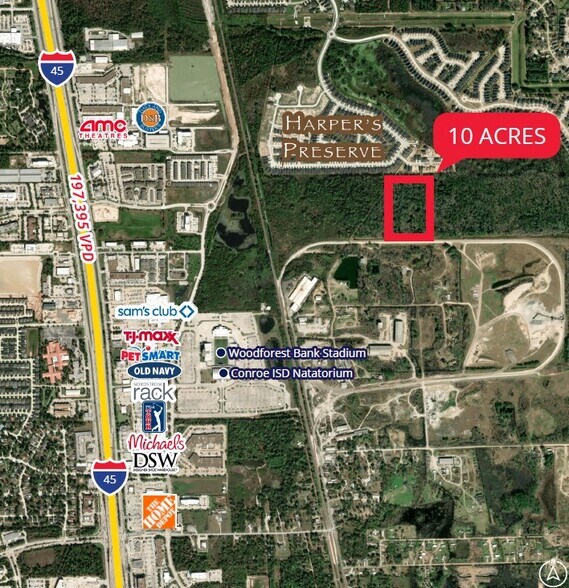 SOUTHEAST CORNER OF I-45 & SH 242, Shenandoah, TX for sale - Primary Photo - Image 1 of 1