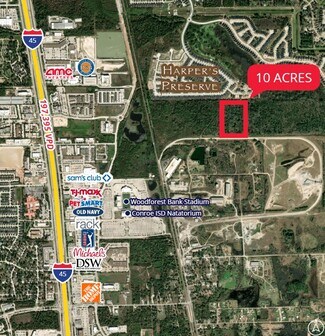 Plus de détails pour SOUTHEAST CORNER OF I-45 & SH 242, Shenandoah, TX - Terrain à vendre