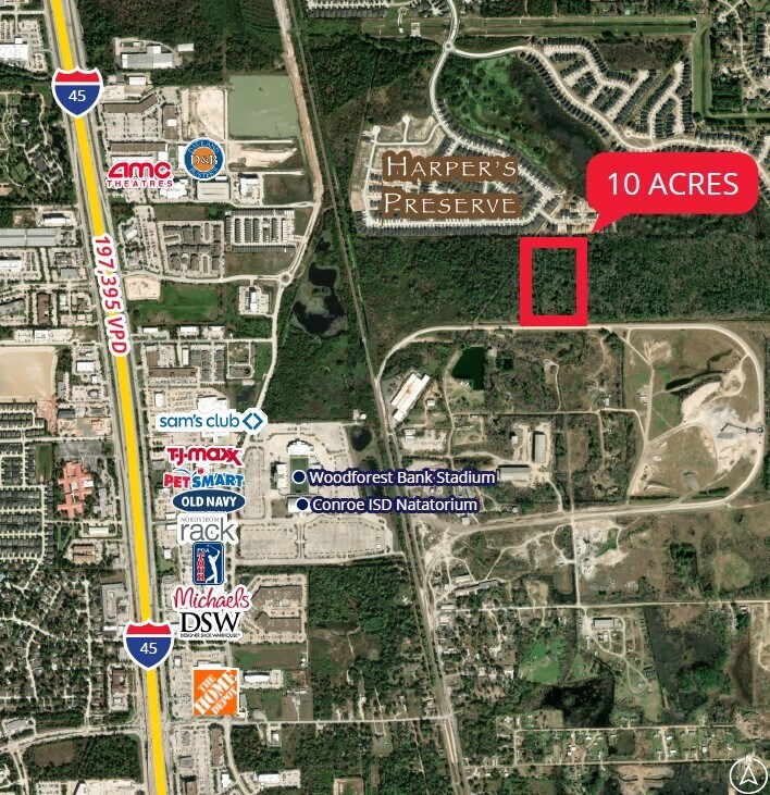 SOUTHEAST CORNER OF I-45 & SH 242, Shenandoah, TX for sale Primary Photo- Image 1 of 2