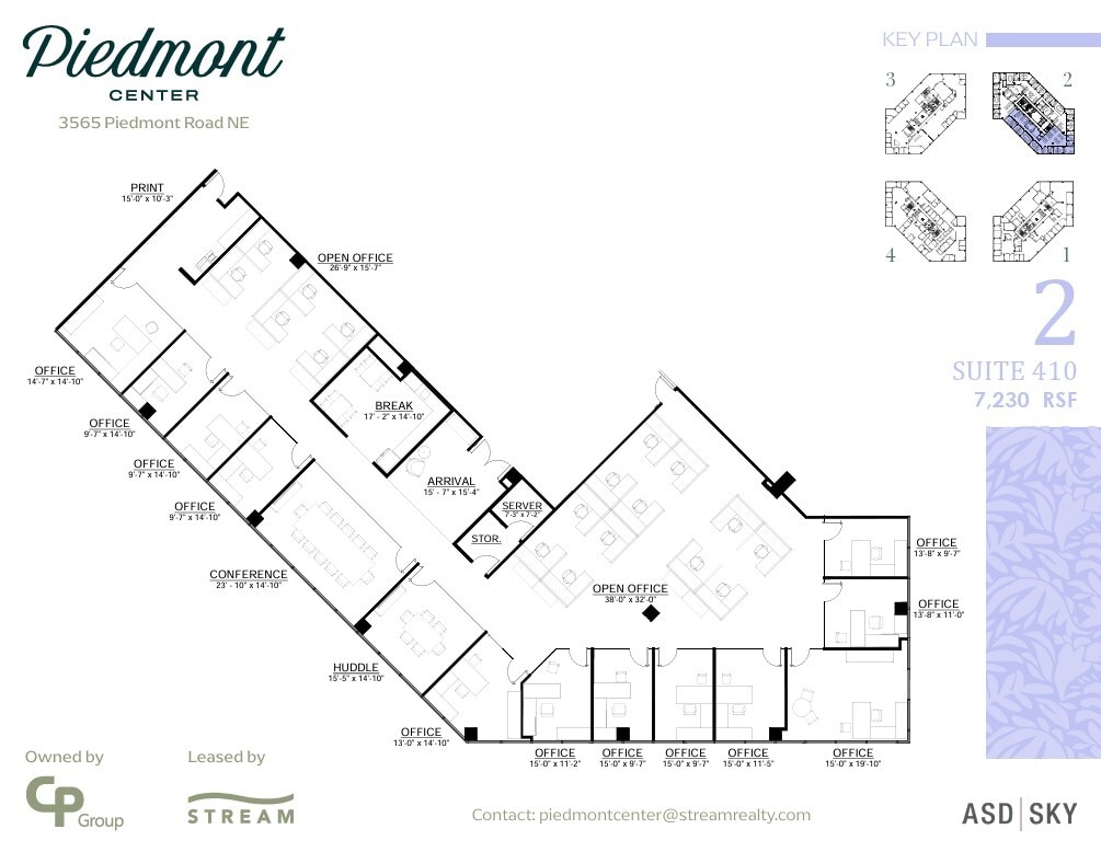 3495 Piedmont Rd NE, Atlanta, GA à louer Plan d’étage- Image 1 de 1