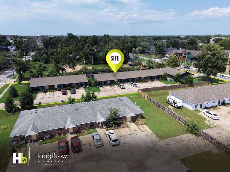 421 SE A St, Bentonville, AR for sale - Aerial - Image 2 of 7