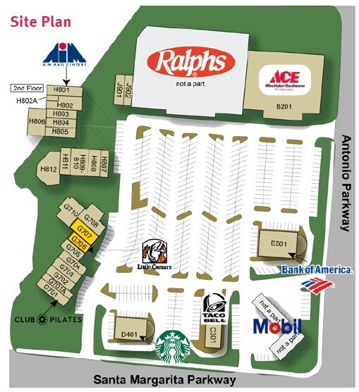 31431-31541 Santa Margarita Pky, Rancho Santa Margarita, CA à louer - Plan de site - Image 2 de 2