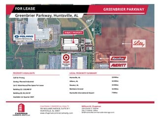 More details for Greenbrier Rd, Madison, AL - Flex for Lease