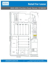 4840-4896 Chambers Rd, Denver, CO à louer Plan de site- Image 2 de 2