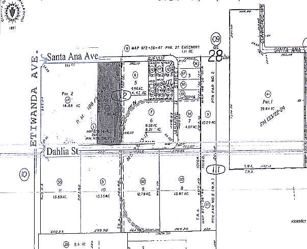 13052 Dahlia St, Fontana, CA for lease - Plat Map - Image 2 of 2