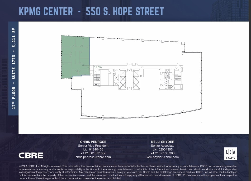 550 S Hope St, Los Angeles, CA à louer Plan d’étage- Image 1 de 1