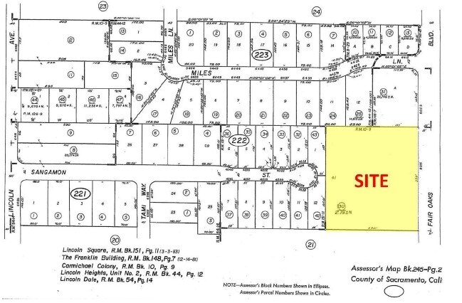 8015 Fair Oaks Blvd, Carmichael, CA à vendre - Plan cadastral - Image 2 de 8