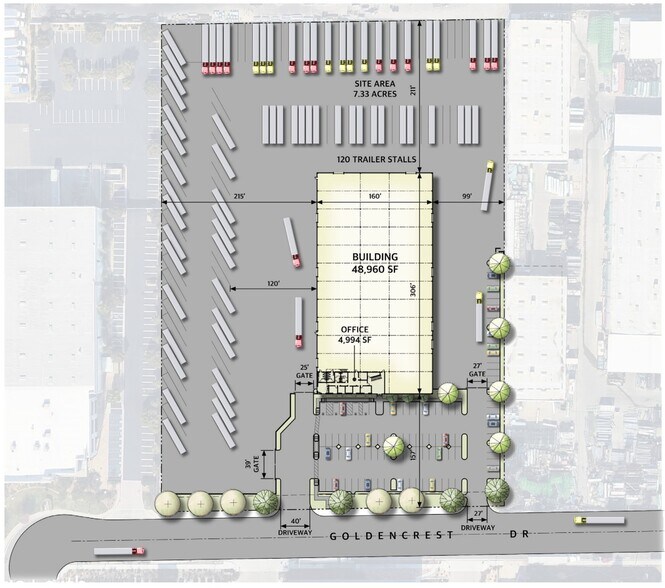 22360 Goldencrest Dr, Moreno Valley, CA à louer - Plan de site - Image 2 de 3