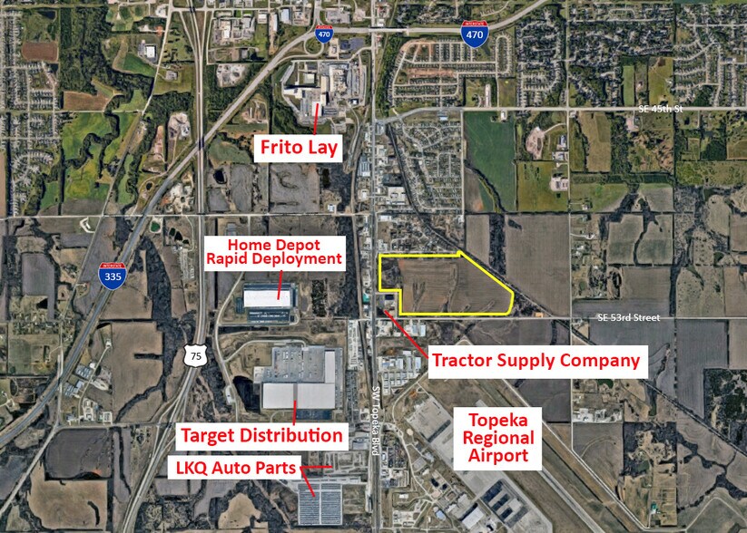 N & E Of SW Topeka Blvd & SE 53rd St, Topeka, KS à vendre - Photo du bâtiment - Image 2 de 3