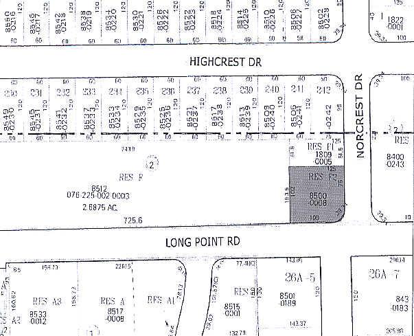 8500 Long Point Rd, Houston, TX à louer - Plan cadastral - Image 3 de 3