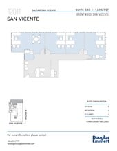 12011 San Vicente Blvd, Los Angeles, CA à louer Plan d’étage- Image 1 de 1