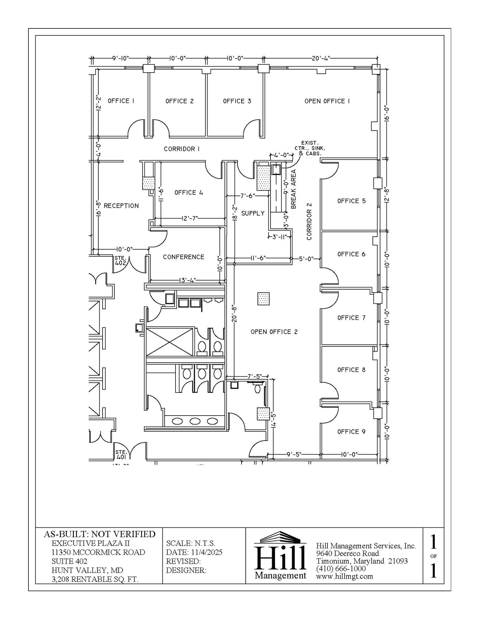 11350 McCormick Rd, Hunt Valley, MD for lease Floor Plan- Image 1 of 1