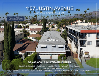 Plus de détails pour 1157 Justin Ave, Glendale, CA - Multi-résidentiel à vendre