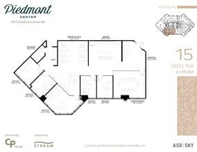 3495 Piedmont Rd NE, Atlanta, GA à louer Plan d’étage- Image 1 de 1