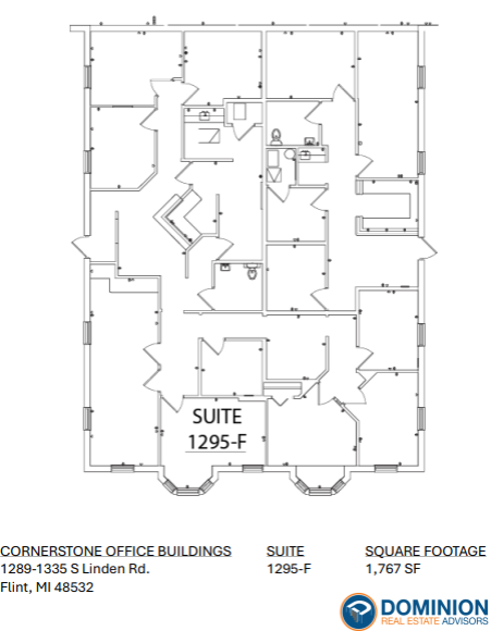 1295 S Linden Rd, Flint, MI à louer Plan d  tage- Image 1 de 1