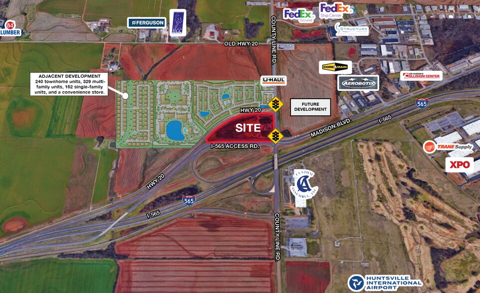 Highway 20 & County Line Rd., Madison, AL à vendre - Photo du bâtiment - Image 2 de 3