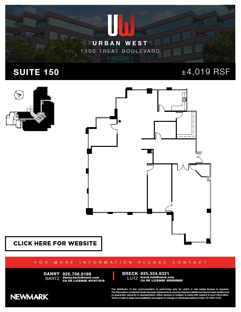 1350 Treat Blvd, Walnut Creek, CA for lease Floor Plan- Image 1 of 1