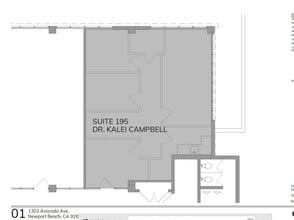 1303 Avocado Ave, Newport Beach, CA à louer Plan d’étage- Image 1 de 1