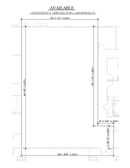 4048 Luke Ct, Murfreesboro, TN for lease - Floor Plan - Image 3 of 7