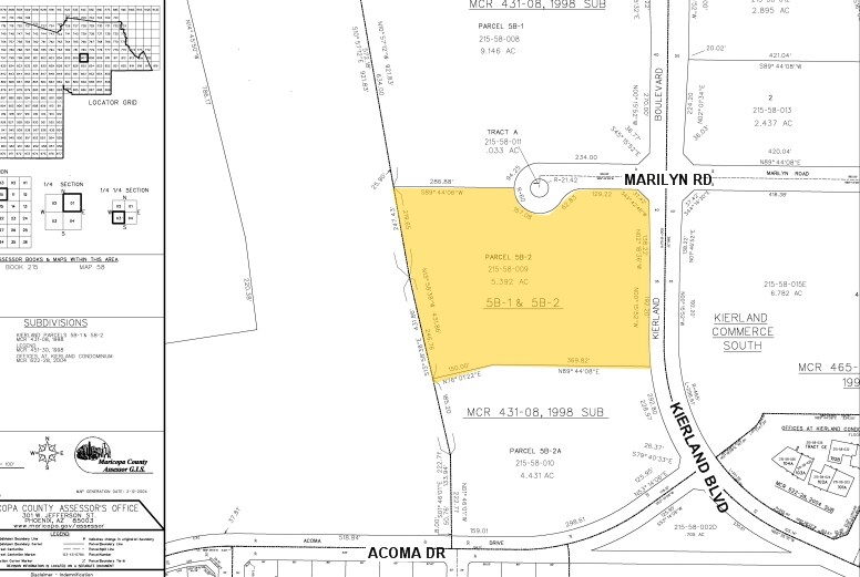 14646 N Kierland Blvd, Scottsdale, AZ for sale Plat Map- Image 1 of 1